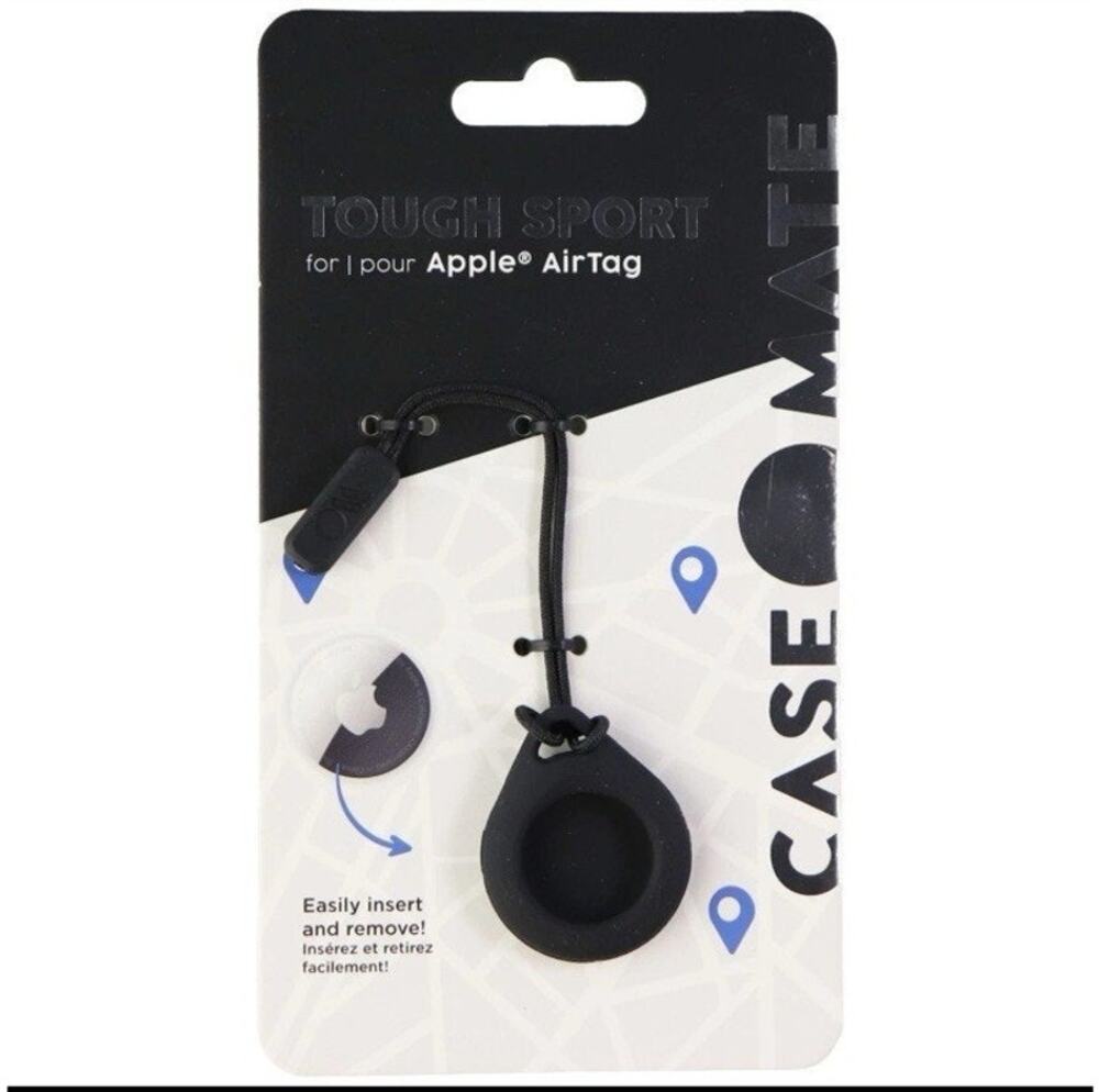 Case-Mate Tough Sport Keychain Case for Apple AirTag - Black